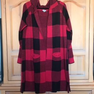 Kismet buffalo check cardigan